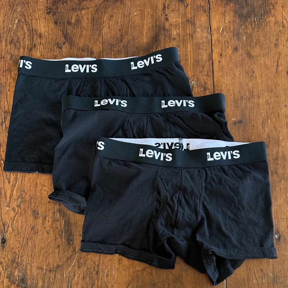 Levi's Black Men's Boxer Briefs - Pack of 3